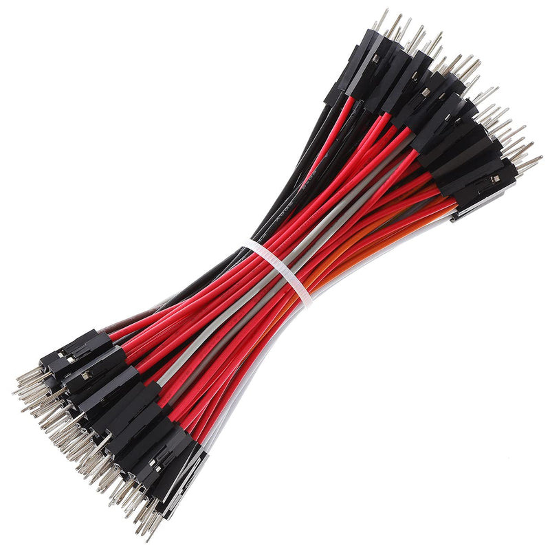 Breadboard Jumper Wires 20AWG, Exclusives 10CM Male to Male Jumper Cable Wires M/M 4'' 10 Colors Pack of 120 Square Head 0.1'' (4'', M/M) Male-Male, 10CM 10CM / 4''