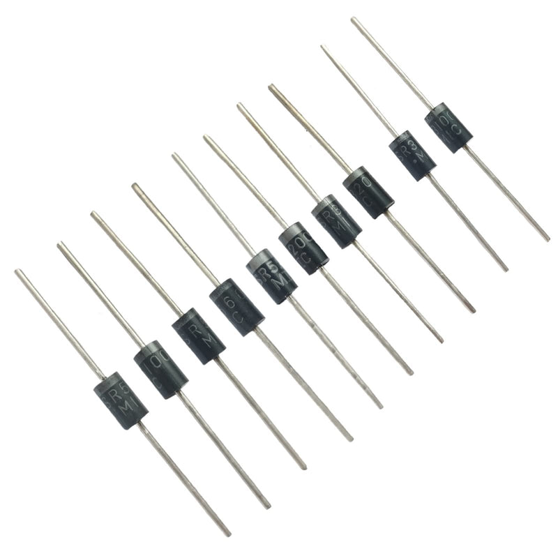 50pcs 5Types Schottky diodes,Package Including:SR3100 SR3200 SR560 SR5100 SR5200.