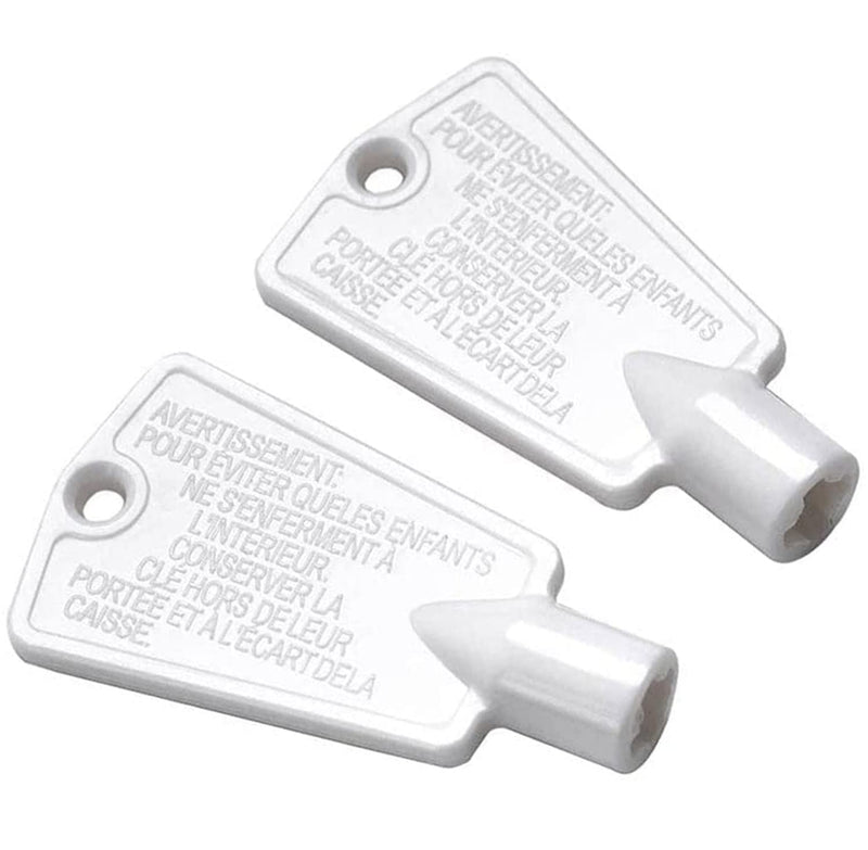 297147700 Door Key by Seentech - Compatible with Frigidaire Kenmore Elec-trolux Freezer Refrigerator – Replaces: AP4301346 PS1991481 216702900, 06599905, 08037402, 1259502 (Pack 2) Pack 2