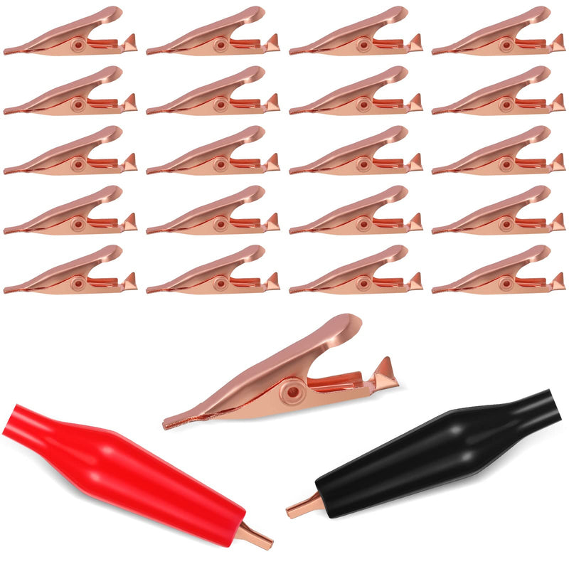 Moxweyeni Soldering Heat Sinks Micro Clip, Toothless Mini Alligator Clips Small Alligator Clips Electrical with Smooth Microscopic Tip, 5 Amp with Protective Insulation Cover for Solder(20 Pack) 20