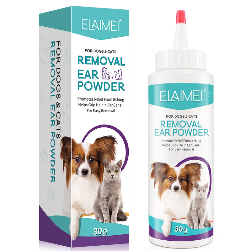 Dog Ear Cleaner 30g - Removal Ear Powder for Pets,Dog Ear Infection Treatment,Supports Infection Prone Ears, Ear Odor in Pets 1pc - PawsPlanet Australia