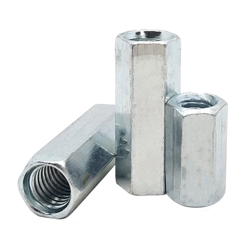M10 X 1.5 x 32mm Long Rod Metric Hex Coupling Nut, Zinc Plated 5 Pcs M10 X 1.5 x 32mm