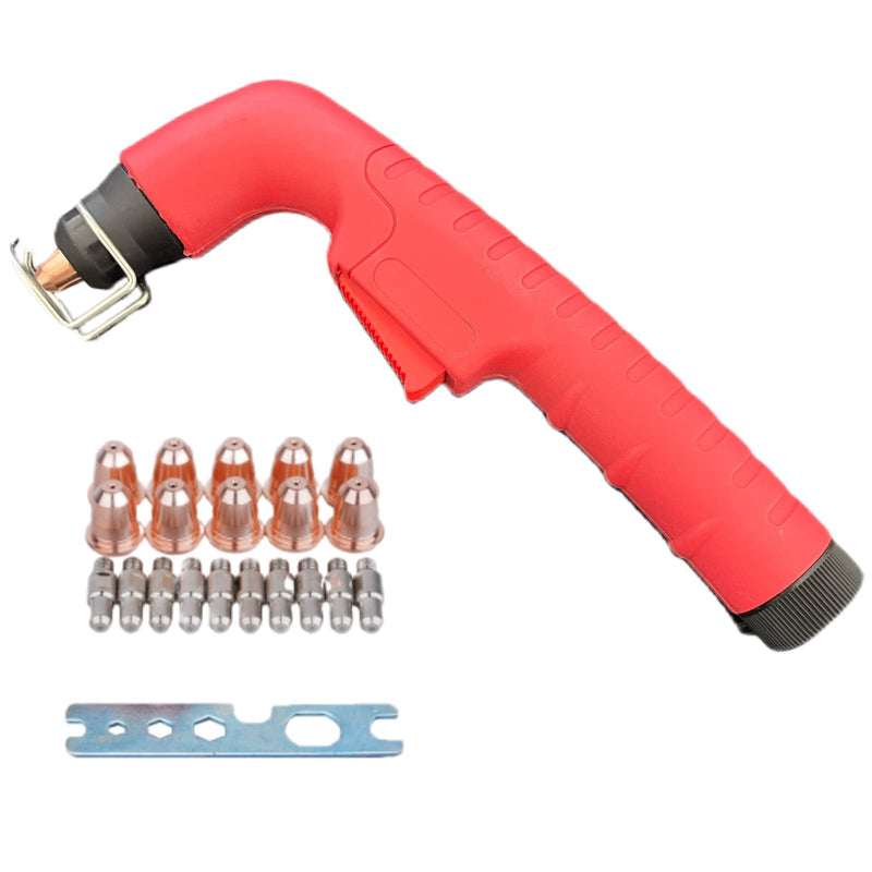 S45 Plasma Torch Head Low Frequency Plasma Cutting Torch With Electrodes PR0110 & Tips PD0116-08 22Pcs S45 Air Plasma Torch Body Head 22Pcs