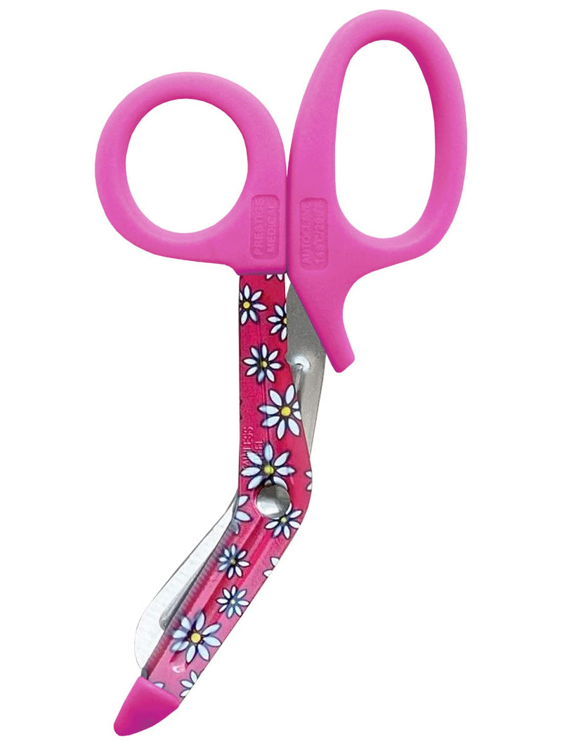 Prestige Medical 5.5" StyleMate Utility Scissor, Daisies Hot Pink