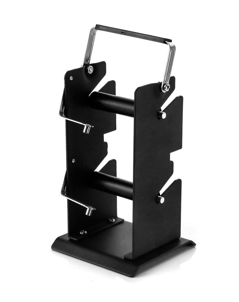 QWORK Dual Solder Dispenser Reel Solder Reel Stand, Adjustable Roll Holder Reel Dispenser, Spool Feeder Welding Tool