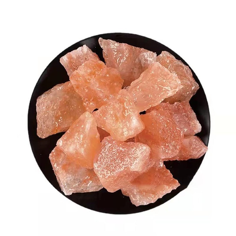 1.18 to 1.97 Inches Himalayan Pink Crystal Salt Stones, 0.22 Pounds Himalayan Pink Salt Chunks for Salt Rock Lamp,Salt Bowl,and Decorations M33, Orange