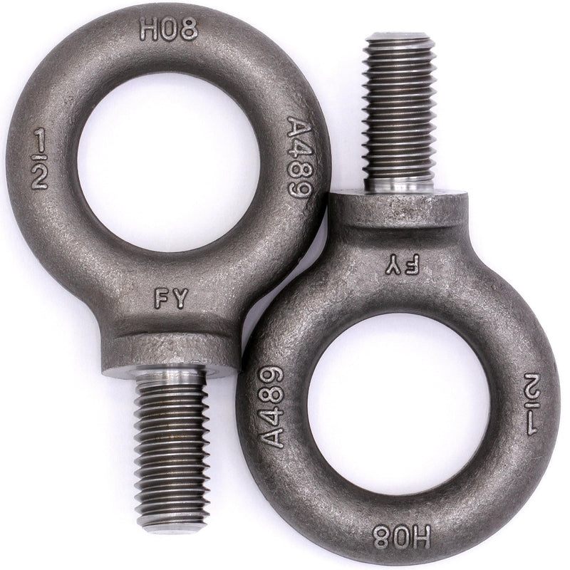 2 Pcs Lifting Shoulder Eye Bolts 1/2" 1/2"-13 X 1" Self Colored 2