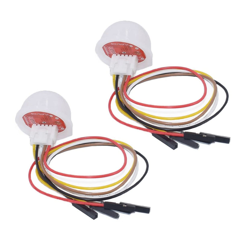 HiLetgo 2pcs BH1750 BH1750FVI Digital Light Illumination Sensor Light Intensity Sensor Module Light Intensity Ball for Arduino DC 5V