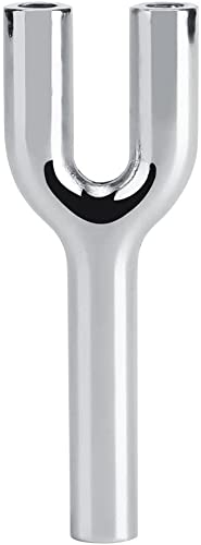 Double Barrel Tube Metal Y-shaped Mini Muffler Connector to Bottle Lab Fitting Fixture