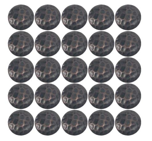 25 Large Decorative Nails 1 1/2" Wide Clavos Upholstery Nails Oil Rubbed Bronze Finish