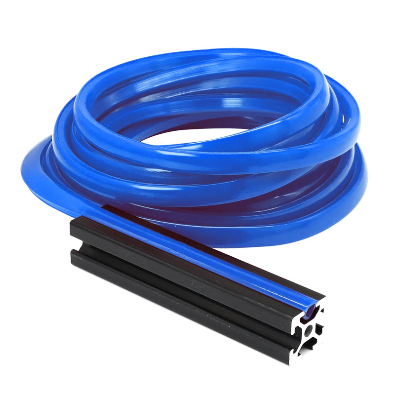 6 Meters 2020 Series 1010 10 Series Aluminum Extrusion 6mm Aluminum Profile Slot Cover Flat Seal for 6mm Slot Seal Strip 20mm x 20mm and 1" x 1" Aluminum Extrusion Rail-Blue Blue
