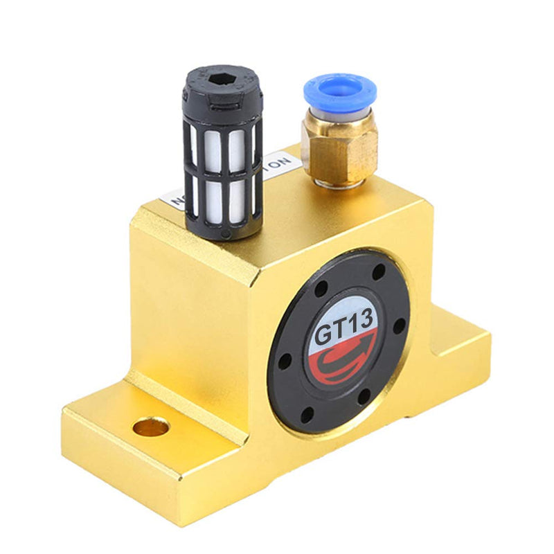 GT13 Pneumatic Turbine Vibrator, Low-Noise Bin Air Shaker | Low-noise Pneumatic Vibrator, Adjustable Air Vibration, No Lubrication for Hoppers, Feeders, Bins and Packaging CNC5064-13