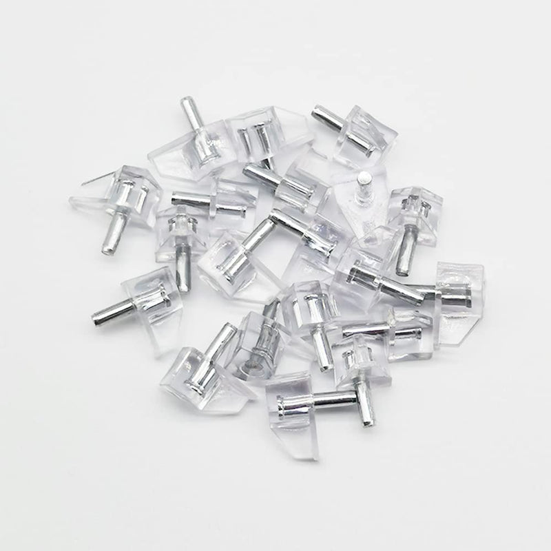 3 mm or 1/8 Inch Shelf Support Peg Clear Plastic Cabinet Shelf Support Pins Shelf Holder Replacement Peg for Kitchen Furniture Book Shelves (3mm)