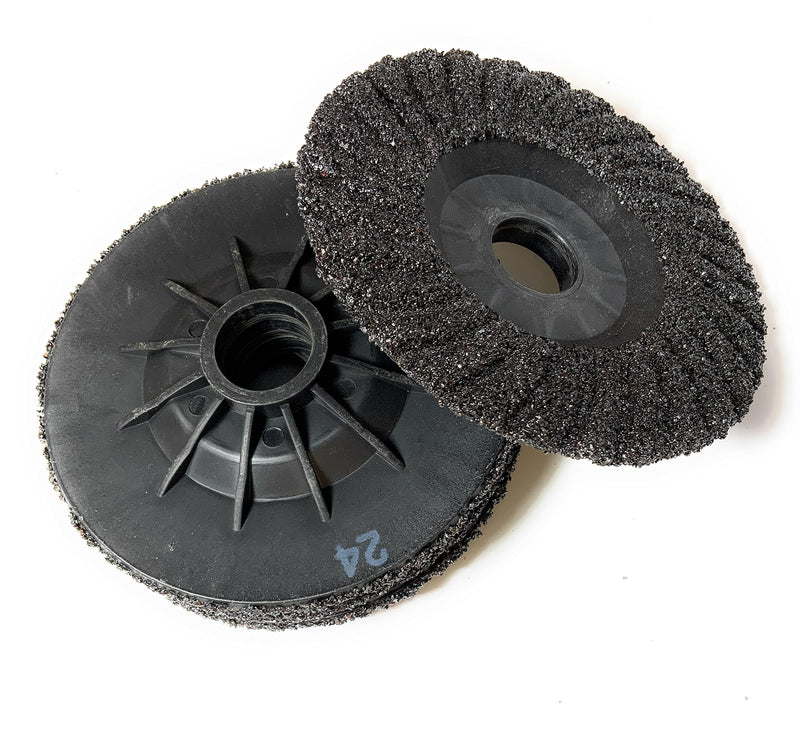 SIGNI 5 Pack SiC Plastic Back Grinding Wheel for Granite/Marble/Concrete and Glasses (4.5 INCH, 24 GRIT) 4.5 INCH
