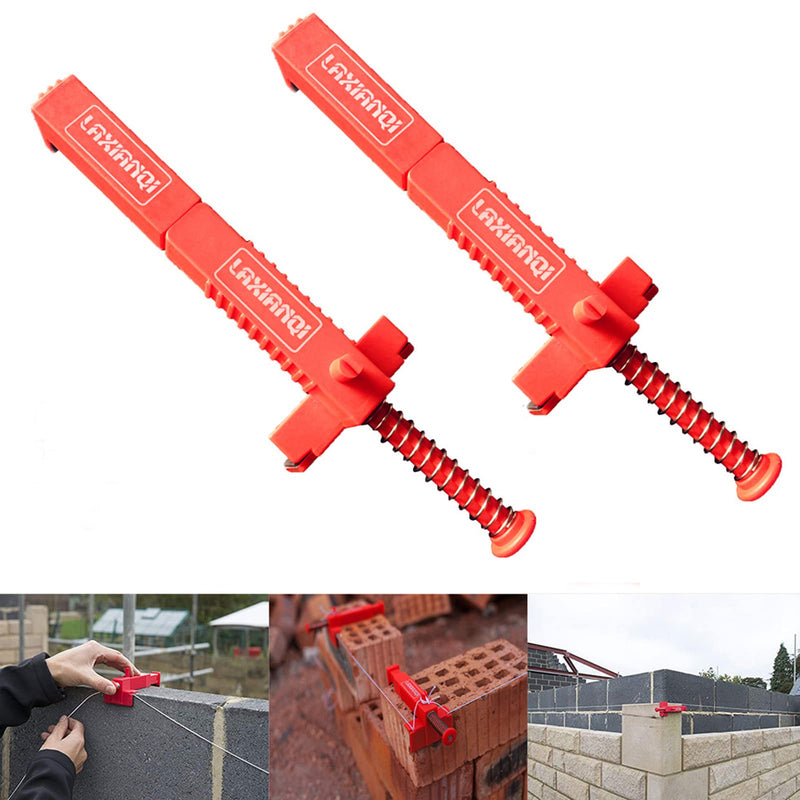 LXQ 5.9-7.1 Inch Extended Upgrade Brick Line Clips Line Runners Sold in Pairs,Orange