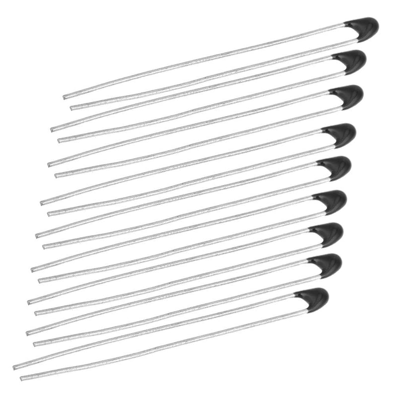 10Pcs MF52 NTC Thermistor, 5K-B3950-L30 Negative Temperature Coefficient Thermistors Resistor Black Head Temperature Sensors