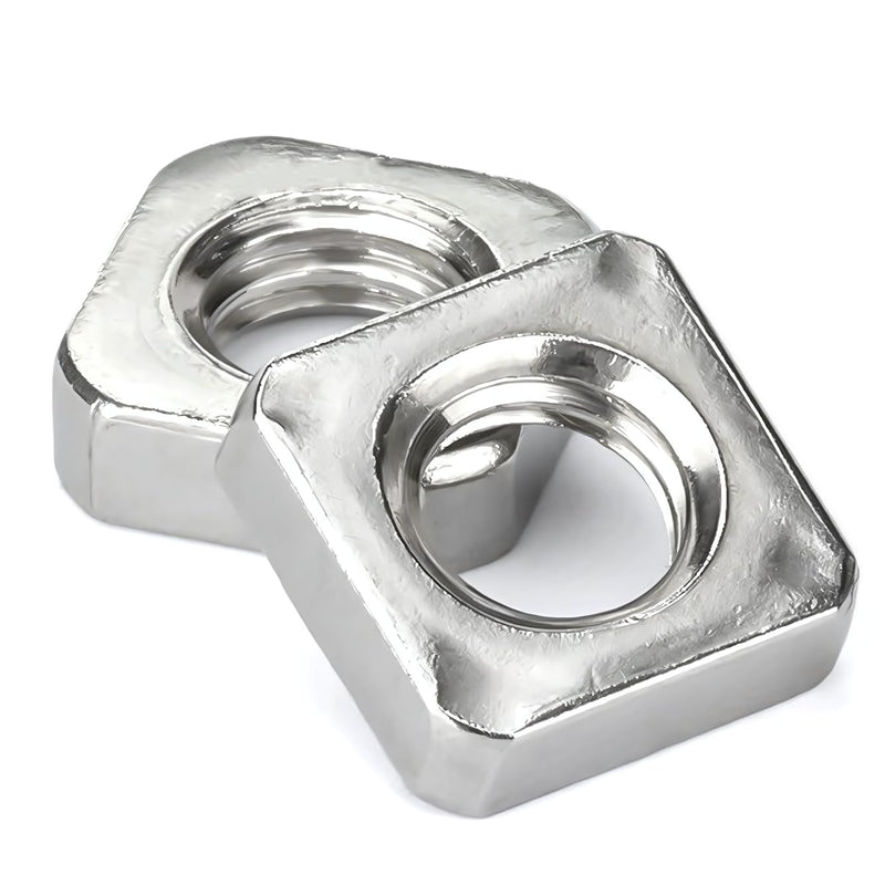 M4 Square Nuts, Machine Screw Nuts, 304 Stainless Steel, Metric, 120Pcs M4