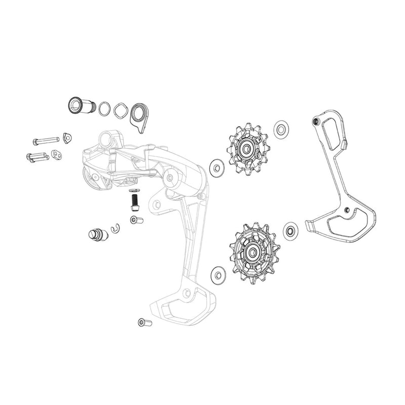 SRAM GX Eagle AXS Bolt & Screw Kit - High-Performance Rear Derailleur Maint | bike-drivetrain-components