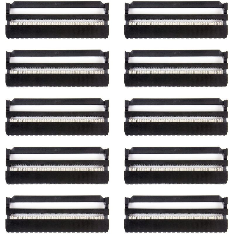 whiteeeen 10pcs 2x20 FC-40P 40 Pins IDC Socket Connector Female 2.54mm 0.1" Pitch Plug Header Connector Dual Rows for Flat Ribbon Cable