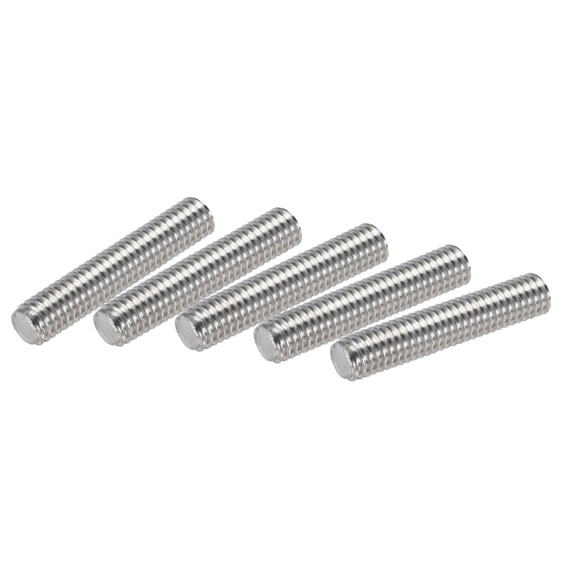 uxcell 10Pcs M6 x 30mm Fully Threaded Rod 304 Stainless Steel Right Hand Threads,M6-1.0 Thread Pitch