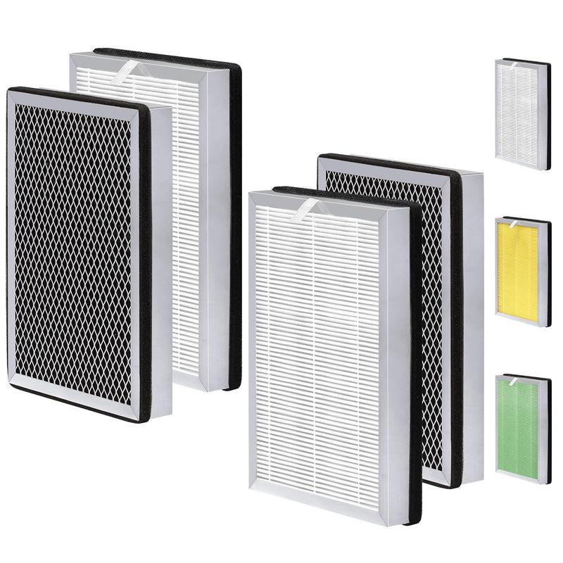 MA Series 25 Filter Compatible with 25W/25B/25S Air Purif-ier White, Pack of 4
