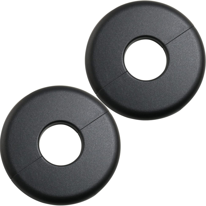 2pcs Pipe Hole Air Conditioning Hole Decorative Cover 33x80mm Snap On Black Round Cover Round Escutcheon Plate