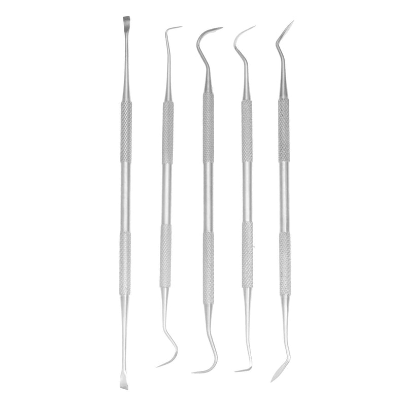 Professional Dental Tools, Dog Dental Tooth Scaler and Scraper Stainless Steel Tartar Remover- 3, 4, 5, 6 Pack Stainless Steel Teeth Cleaning Tools for Dogs, Cats (5 Pack) 5 Pack - PawsPlanet Australia