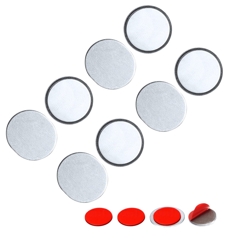 Mousike Magnetic Door Catch Ultra Thin Cabinet Magnets Stainless Steel Drawer Magnet Catch for Sliding Door Closure Kitchen Cabinet Cupboard Closet Closer (4Pack) 4 Pack Silvery white