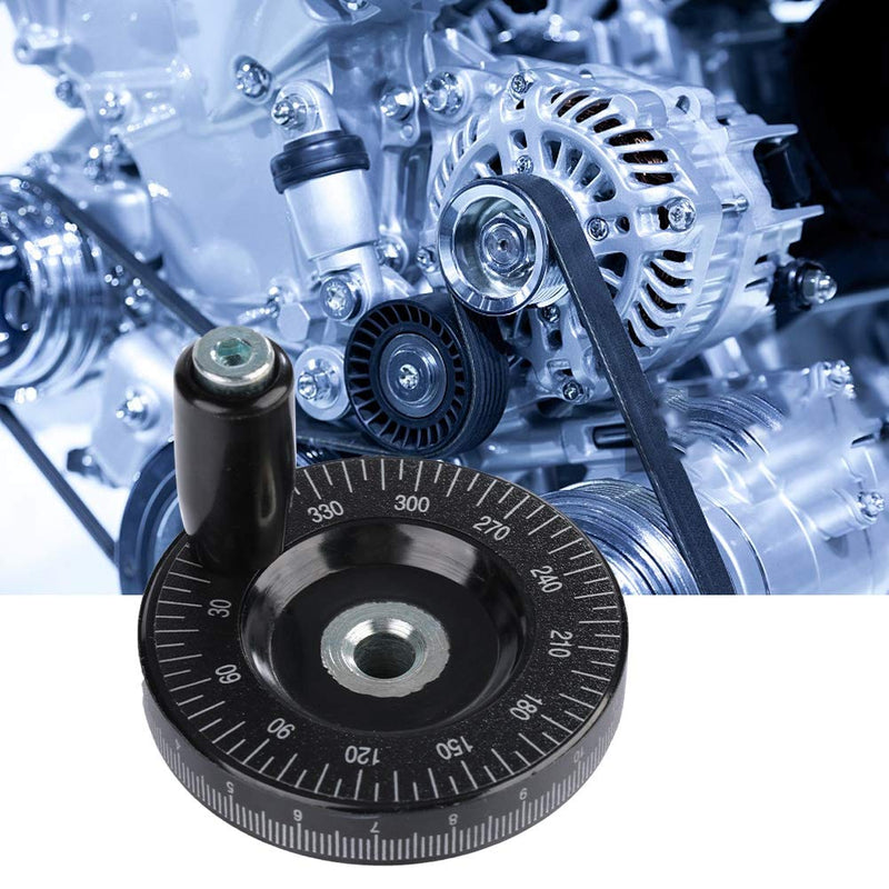 Yosoo Black Scale Handwheel, Round, Handwheel for Lathes Milling Machine Knobs & Hand Wheels Handle Wheel