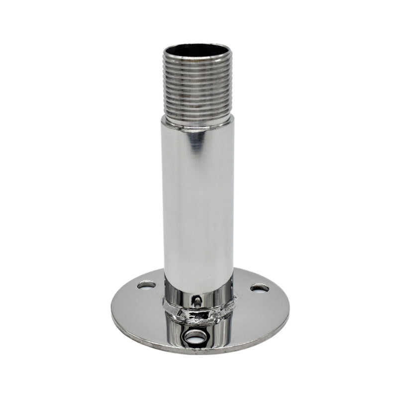 MARINE CITY Mount Antenna Base 1-14 Inches Tube – 304 Stainless Steel, Corrosion-Resistant, Polished Finish for Boats, Yachts & Kayaks (Pack of 1)