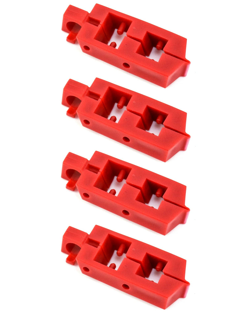 QWORK Circuit Breaker Lockout, 4 Pcs PA Nylon Energy Isolation Breaker Lock Out Device, Universal Single and Multi-Pole Breaker Lockouts for Loto Station Lock Out Tag Out