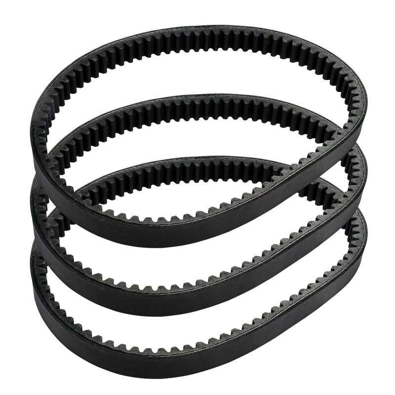 3 PCS Drive Belt Compatible with Manco 285 286 485 486 606 Go Kart Baja Blaster BB65 Dune DN65 Sand Dog SD65 Trax TX65 196cc 6.5HP American Sportworks 136cc 208cc Marauder Black Widow Fox LXT