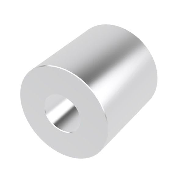 Aluminum Spacer 1" OD x 3/8" ID x Choose Your Length, Round Spacer Unthreaded Standoff Bushing Plain Finish, Fits Screws Bolt 3/8" or M10 by Metal Spacers Online (1" Length, 10 Pack) 1" Length
