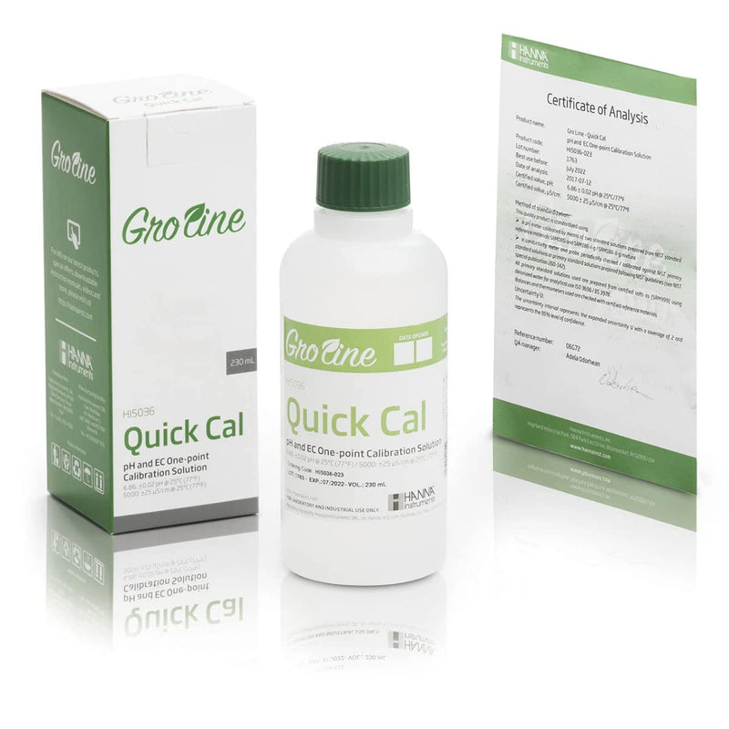GroLine QuickCal Solution - Hermetically-Sealed, Quick Calibration Solution