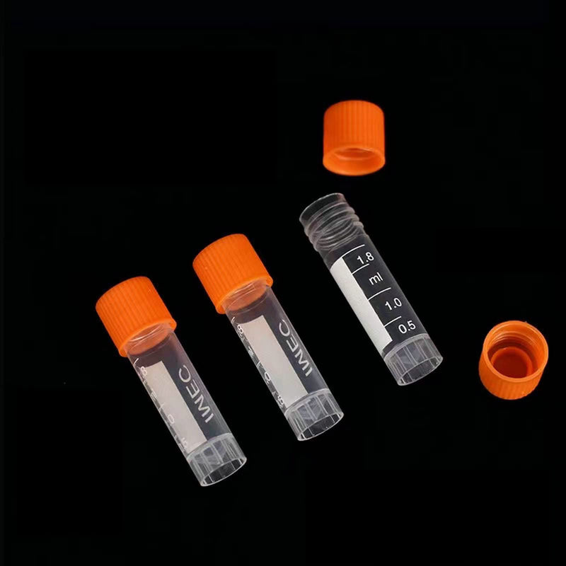 2ml Cryogenic Vials - Self Standing Transport Tubes,Polypropylene Molded Graduations (Case of 500) 2ml (Case of 500)
