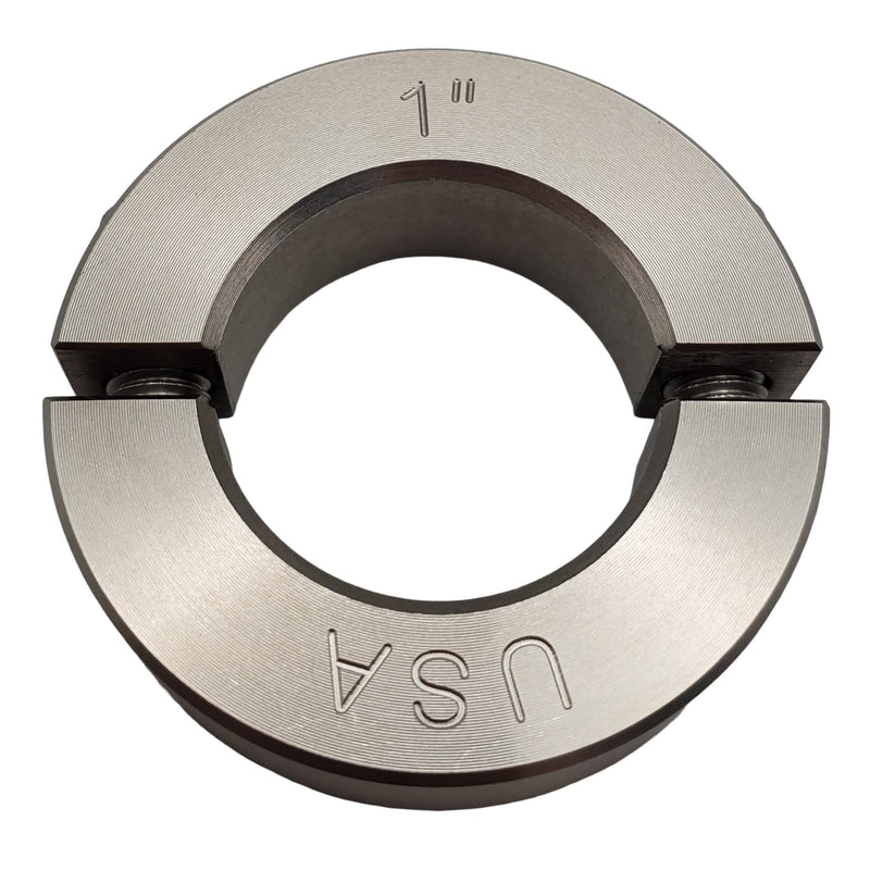 1.00" Bore Diameter - Clamping Two Piece Shaft Collar - 303 Stainless Steel (1 Pack) 1.00" Bore
