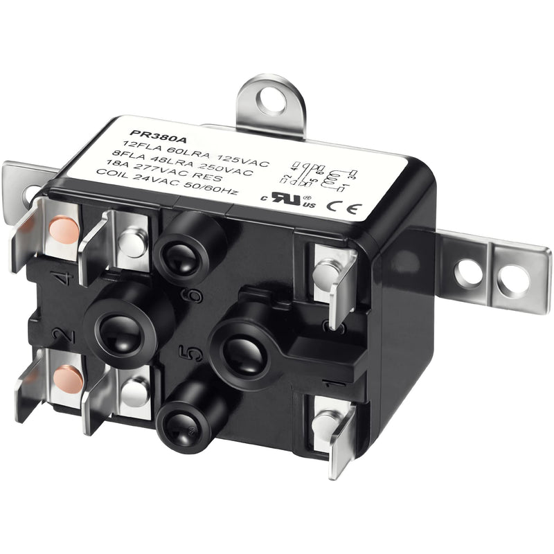 Dreyoo 1 Pack 24V Fan Relay, 90-980 Isolation Relay AC Switch SPST with UL Certification Compatible with Goodman HVAC Furnace Blower Humidifier Blower Heat Sequencer