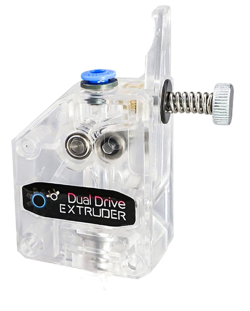 Bowden Dual Drive Extruder Universal Geared Extruder for Ender 3 V2/Pro, Ender 3 Series, CR10 Series, Mega S, Tevo Tornado, Wanhao D9, Anet A8 E10, Prusa I3 and DIY 3D Printer, Transparent