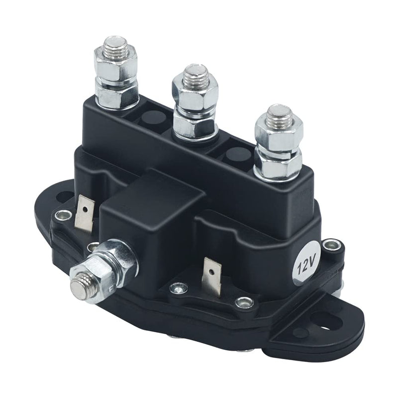 Winch Motor Reversing Solenoid Relay Switch Intermittent Duty Replace Trombetta 214-1211A11 / 214-1211A11-06/214-1211A51 / 214-1211/214-1231-A11, 24450, 24450BX 6 Terminal 12VDC 1