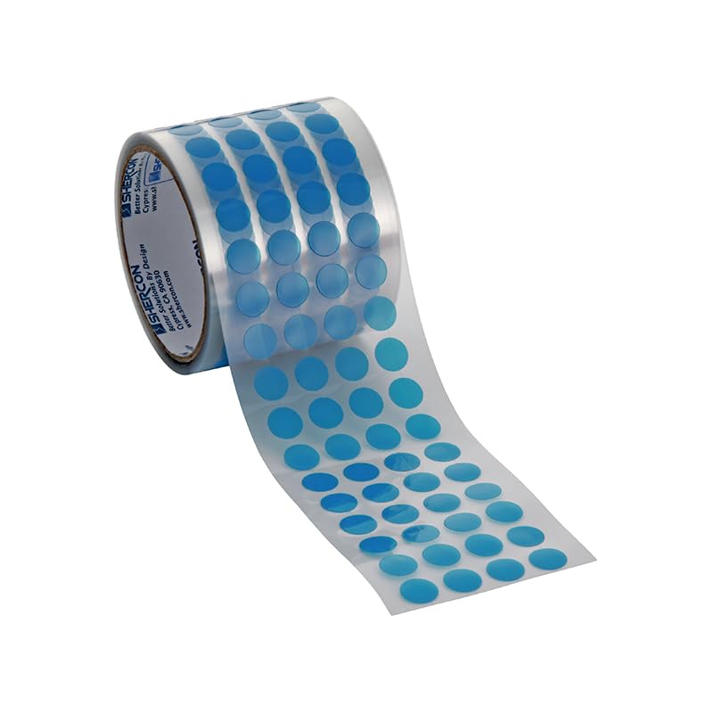 Caplugs PB00562 PB-SH Series, Powder Peel Blue Discs - Powder Coating, E-Coating, Anodizing and Other High-Temp Masking Applications, 9/16" Disc, 2000 Discs/Roll (SH-46987)