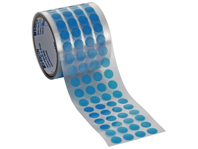 Caplugs PB01937 PB-SH Series, Powder Peel Blue Discs - Powder Coating, E-Coating, Anodizing and Other High-Temp Masking Applications, 1-15/16" Disc, 250 Discs/Roll (SH-47023)