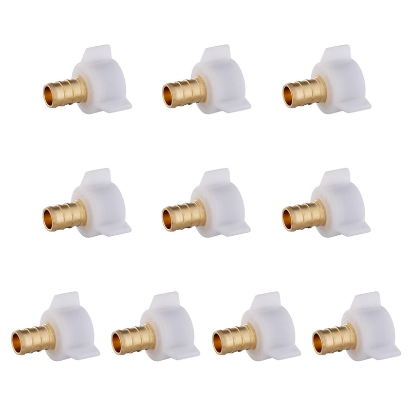 (Pack of 10) EFIELD Pex 3/4" Pex X 3/4" Female NPT Swivel Adapter Brass Crimp Fittings