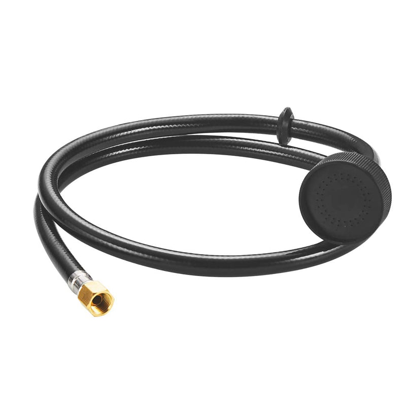 Shampoo Bowl Sink Hose with Sprayer,Salon Hose Spray Head Attachment for Vacuum Breaker,Shampoo Bowls Hose for Salons Sink,1/4" Nut Black PVC Hose