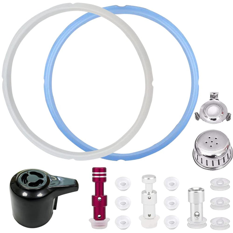 Sealing Ring and Steam Release Handle,Float Valve Replacement Parts with Anti-Block Shield For Instant Pot Duo 8 Quart (8Qt) 8Qt