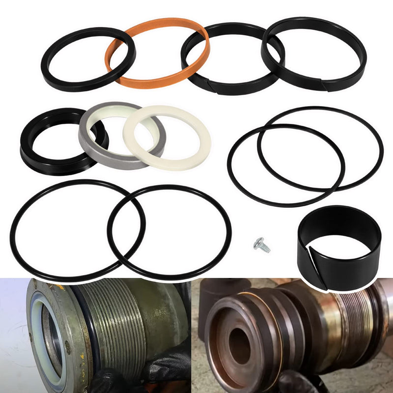 1543262C1 G105549 G109460 Hydraulic Cylinder Seal Kit (for Rod: 1.75" BORE: 3") Fit for Case 350 450 480C 580 580 Super E, for Super D 680K 850B 855C 1150B 1155D W11 W14 etc for ROD: 1.75" BORE: 3"