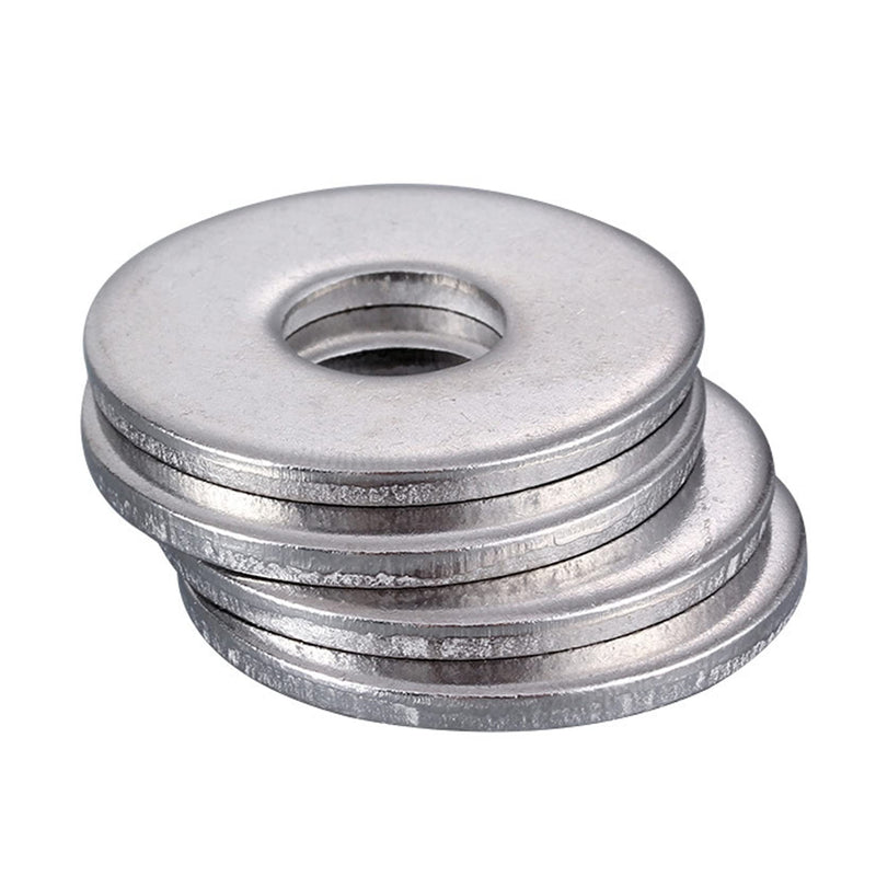 cSeao M8 Fender Washer, M8 Flat Washers Silver, 8mm I.D 24 OD Fender Washer, M8 Washers for Bolts Screws, Pack of 50