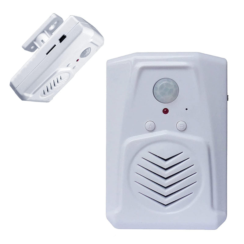 PIR Motion Sensor Activated Sound Player Speaker with USB Cable, Download Your own MP3 Audio Files to Play Speech, Music or Sound Effects (White) White