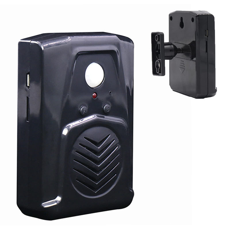 PIR Motion Sensor Activated Sound Player Speaker with USB Cable, Download Your own MP3 Audio Files to Play Speech, Music or Sound Effects (Black) Black
