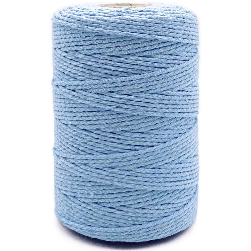 Twine String,500 Feet Cotton Butchers Twine String Cooking Kitchen Twine for Crafts Roasting Gift Wrapping DIY Decoration Gardening Packing Materials,Baby Blue Baby Blue