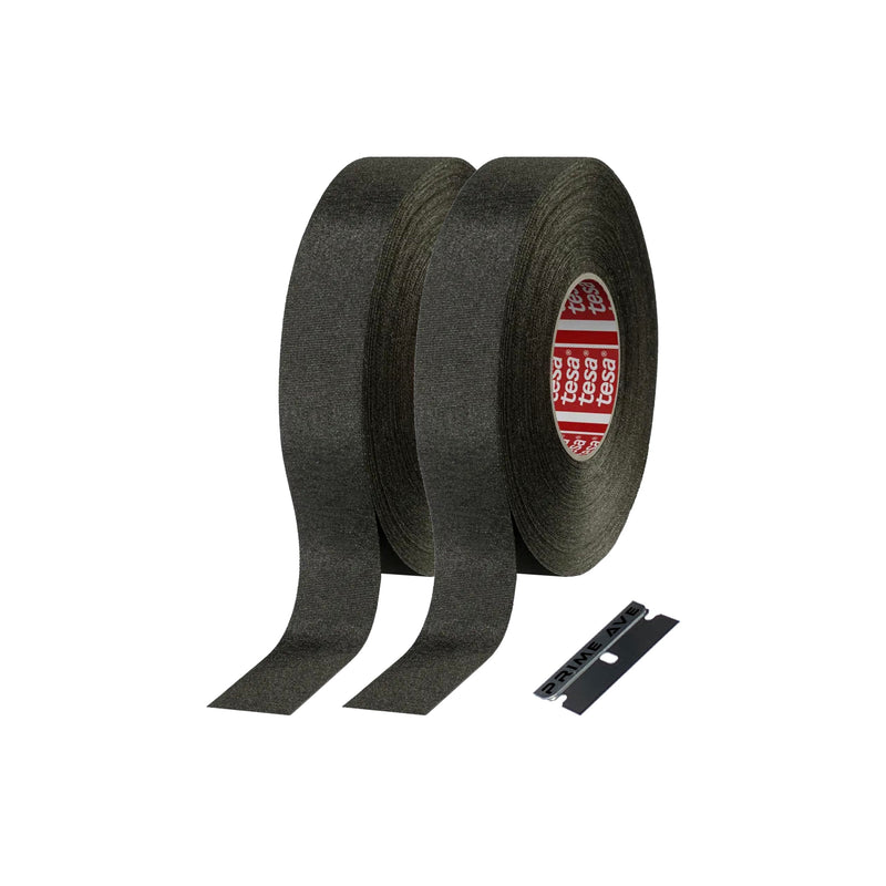 Razor + (2) Tesa 51036 High Heat Electrical Tape for Wire Harness, Cables for Automotive Engine, Protect Against High Temperature, Abrasion, Chemical & Fluid 2